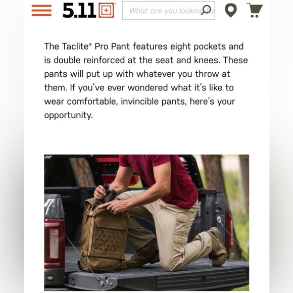 5.11 Tactical Taclite pro pant khaki size 34 x 30 - Picture 3 of 14